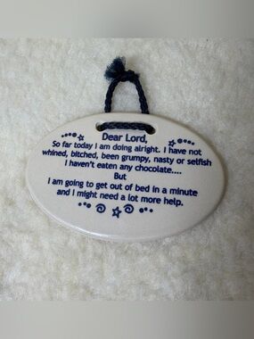 Mountain Meadow Pottery Handmade Ceramic Plaque Quote